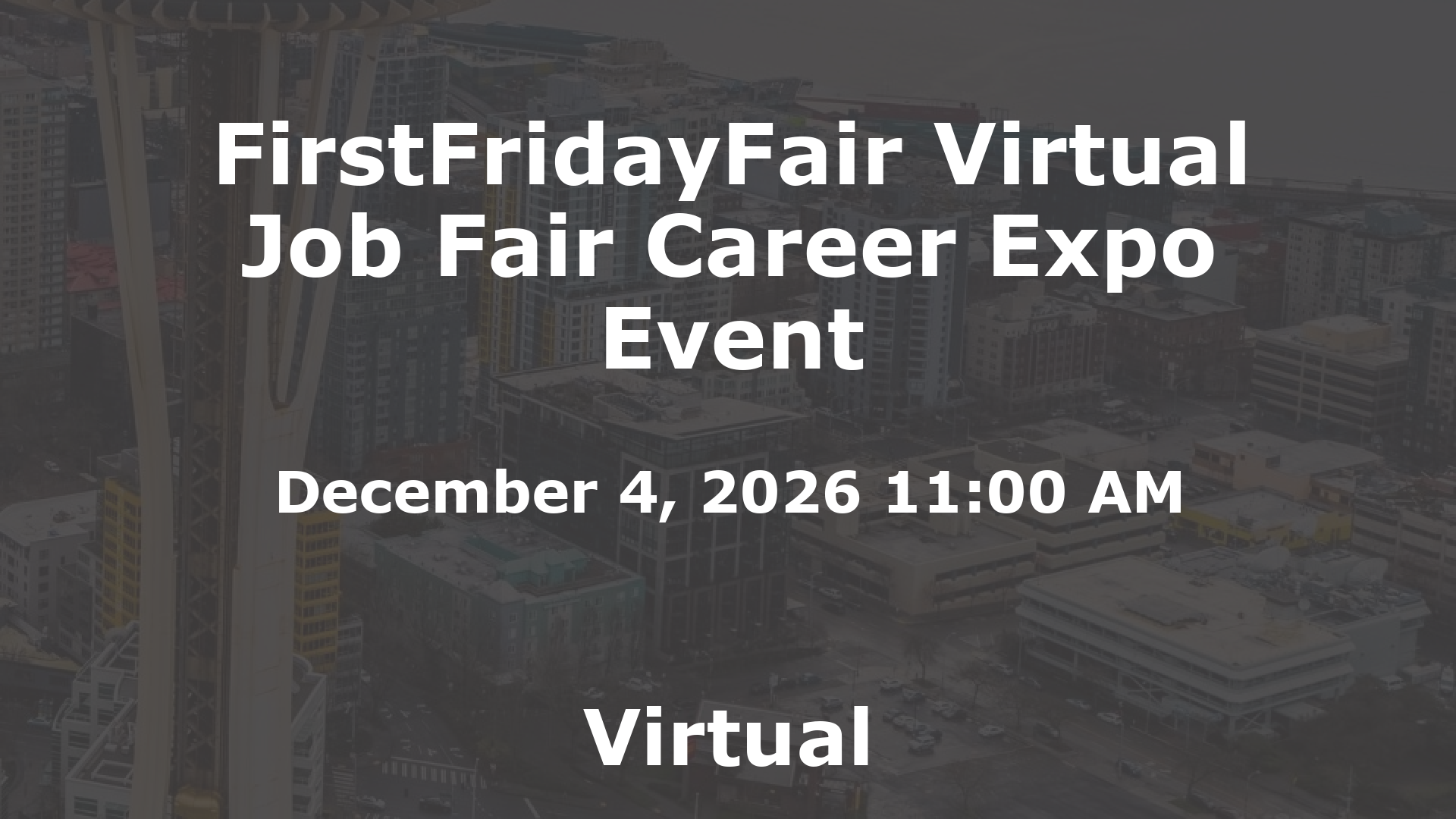 FirstFridayFair Virtual Job Fair Career Expo Event event image
